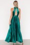 Baltic Born Capulet Pleated Maxi Dress Emerald | Clothing Maxi Dresses