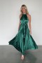 Baltic Born Capulet Pleated Maxi Dress Emerald | Clothing Maxi Dresses