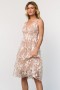 Baltic Born Dante Applique Midi Dress Champagne | Clothing Tulle Styles