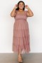 Baltic Born Emma Smocked Tulle Dress Dusty Rose | Clothing Midi Dresses