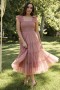 Baltic Born Emma Smocked Tulle Dress Dusty Rose | Clothing Midi Dresses