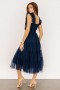 Baltic Born Emma Smocked Tulle Dress Navy | Clothing Guest Dresses