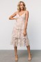Baltic Born Giavanna Tiered Midi Dress Champagne | Clothing Tulle Styles