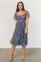 Baltic Born Gwyneth Tulle Midi Dress Slate Blue Multi | Clothing Tulle Styles