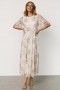 Baltic Born Kathreen Midi Dress Ivory Floral | Clothing Midi Dresses