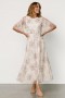 Baltic Born Kathreen Midi Dress Ivory Floral | Clothing Midi Dresses