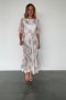 Baltic Born Kathreen Midi Dress Ivory Floral | Clothing Midi Dresses