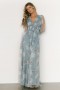 Baltic Born Layla Tulle Maxi Dress Light Blue Floral | Clothing Maxi Dresses