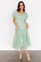 Baltic Born Liv Tulle Midi Dress Light Green | Clothing Tulle Styles