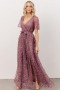Baltic Born Marseille Embossed Maxi Dress Lavender | Clothing Maxi Dresses