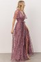 Baltic Born Marseille Embossed Maxi Dress Lavender | Clothing Maxi Dresses