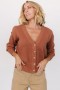 Baltic Born Milo Waffle Knit Cardigan Copper | Clothing Sweaters