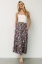 Baltic Born Reilly Maxi Skirt Navy Flower Print | Clothing Skirts
