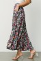 Baltic Born Reilly Maxi Skirt Navy Flower Print | Clothing Skirts
