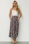 Baltic Born Reilly Maxi Skirt Navy Flower Print | Clothing Skirts