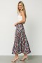 Baltic Born Reilly Maxi Skirt Navy Flower Print | Clothing Skirts