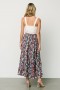 Baltic Born Reilly Maxi Skirt Navy Flower Print | Clothing Skirts