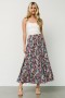 Baltic Born Reilly Maxi Skirt Navy Flower Print | Clothing Skirts
