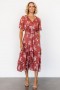 Baltic Born Spell Boho Midi Dress Terracotta Floral | Clothing Midi Dresses