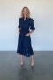 Baltic Born Virginia Eyelet Midi Dress Navy | Clothing Midi Dresses