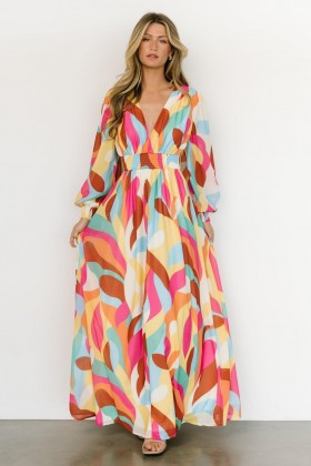 Baltic Born Lawson Maxi Dress Multi Print | Clothing Maxi Dresses
