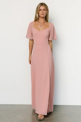 Baltic Born Sierra Sweetheart Maxi Dress Blush | Clothing Guest Dresses