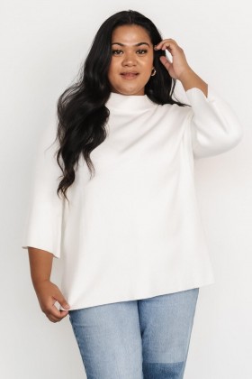 Baltic Born Zola Bell Sleeve Sweater Off White | Clothing Sweaters