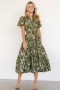  발틱 본 아다라 미디 드레스 올리브 플로럴 | 의류 미디 드레스