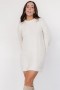  발틱 본 엘리스 케이블 니트 스웨터 드레스 아이보리 | 의류 숏드레스