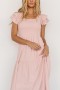  발틱 본 제이시 스모크 미디 드레스 블러쉬 | 의류 미디 드레스