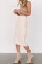  발틱 본 스토미 리브드 미디 스커트 크림 | 의류 미디 드레스