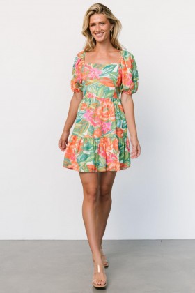  발틱 본 피지 미니 드레스 멀티 프린트 | 의류 숏 드레스