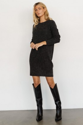  발틱 본 밀러 스웨터 드레스 차콜 블랙 | 의류 스웨터 드레스