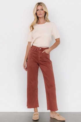  Džínové kalhoty Baltic Born Spence Terracotta | Oblečení Kalhoty