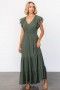  Baltic Born Adelina Maxi Dress Dark Sage | Clothing Guest Dresses