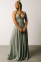  Baltic Born Bianca Lace Maxi Dress Dusty Sage | Clothing Guest Dresses