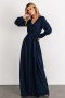  Baltic Born Breanne Faux Wrap Maxi Dress Navy | Clothing Guest Dresses
