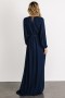  Baltic Born Breanne Faux Wrap Maxi Dress Navy | Clothing Guest Dresses