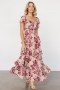 Baltic Born Carina Off Shoulder Maxi Dress Nude + Rose | Clothing Guest Dresses