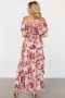  Baltic Born Carina Off Shoulder Maxi Dress Nude + Rose | Clothing Guest Dresses