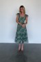  Baltic Born Clementine Tulle Midi Dress Dusty Green Print | Clothing Guest Dresses