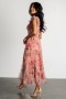  Baltic Born Clementine Tulle Midi Dress Pink Rose Floral | Vaatteet Midi Mekot