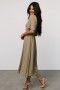  Baltic Born Colette Sweetheart Midi Dress Dusty Olive | Clothing Guest Dresses