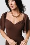  Baltic Born Colette Sweetheart Midi Dress Espresso | Vaatteet Midimekot