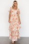  Baltic Born Cozette Tiered Maxi Dress Blush Floral | Clothing Guest Dresses