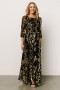  Baltic Born Destiny Sequin Maxi Dress Musta + Kulta | Clothing Guest Dresses
