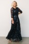  Baltic Born Destiny Sequin Maxi Dress Navy | Clothing Guest Dresses