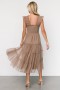  Baltic Born Emma Smocked Tulle Dress Taupe | Clothing Guest Dresses