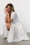  Baltic Born Esther Eyelet Midi Dress Off White | Vaatteet Midimekot
