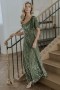  Baltic Born Everley Velvet Maxi Dress Dark Sage | Vaatteet Maksimekot